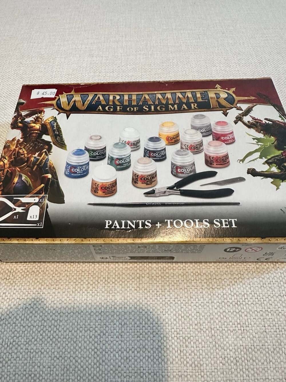Citadel Warhammer Age of Sigmar Paints + Tools Set